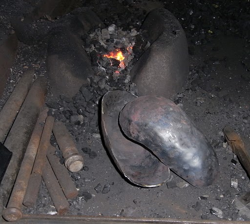 Kovaná pokladnička - brambor - postup výroby